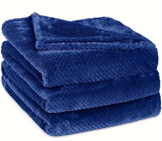 Cobija piña azul oscuro