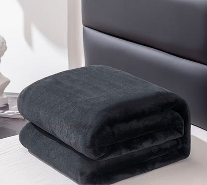 Cobija piel de durazno negro