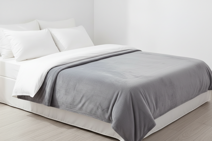 Cobija piel de durazno gris