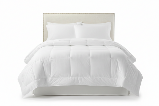 Edredon acolchado unicolor blanco- blanco