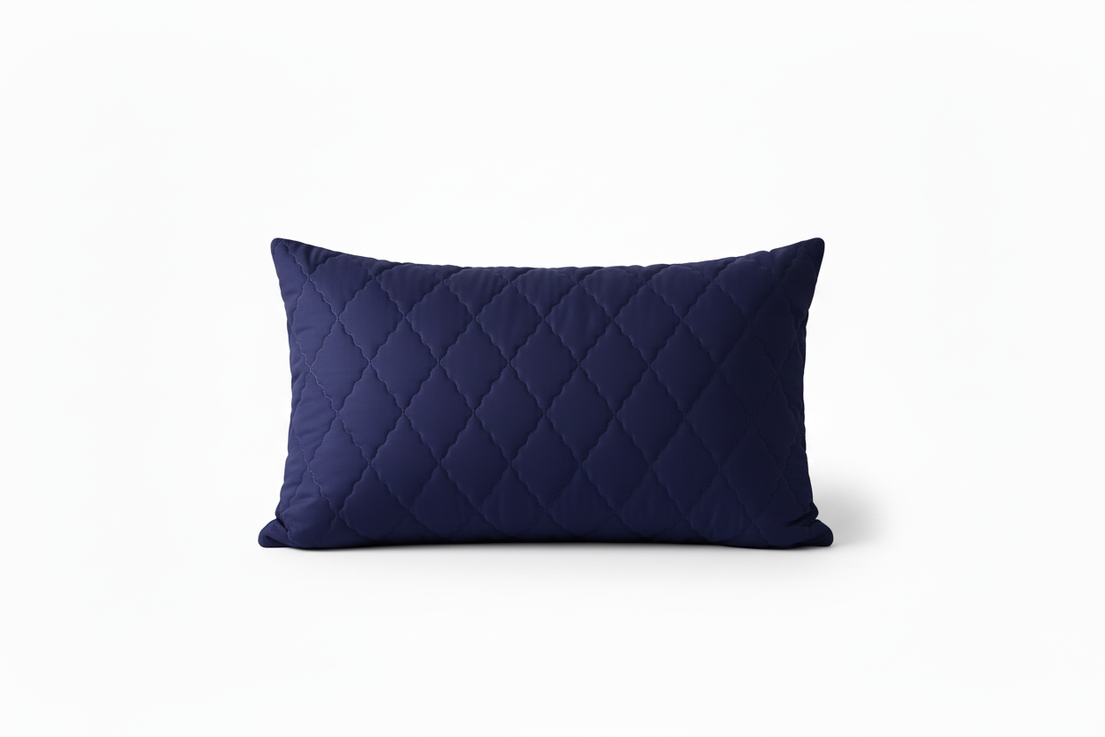 Protector de almohada termosellado azul oscuro