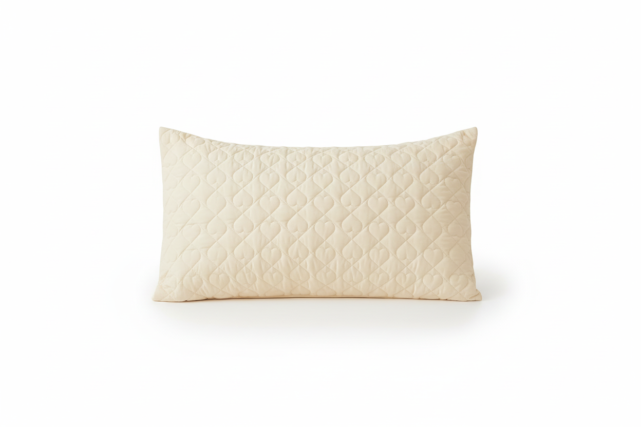 Protector de almohada termosellado crema