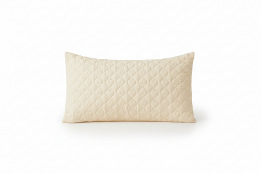 Protector de almohada termosellado crema