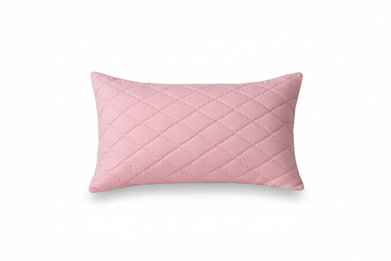 Protector de almohada termosellado rosado