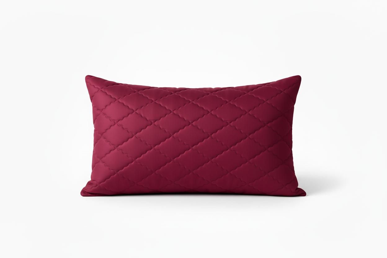 Protector de almohada termosellado vinotinto