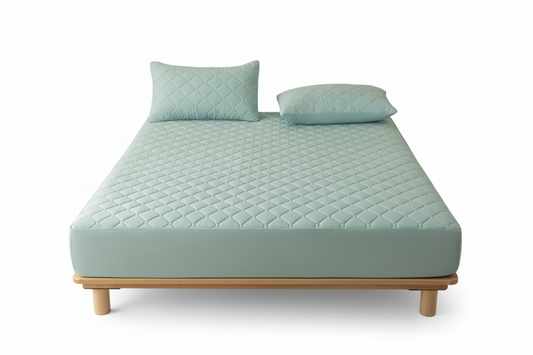 Protector de colchon termosellado verde menta