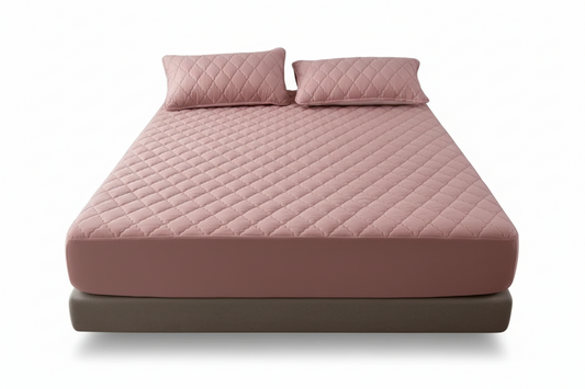 Protector de colchon termosellado rosado