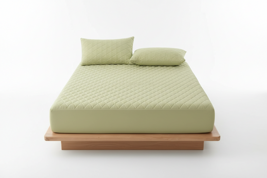 Protector de colchon termosellado verde claro