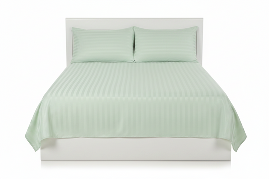 Juego de sabana unicolor polialgodon verde claro